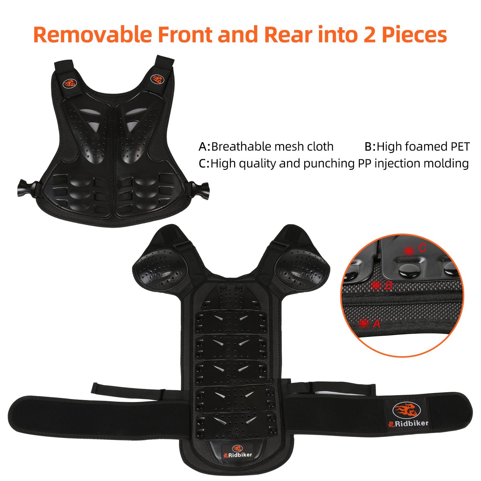 Kids Dirt Bike Gear Chest Protector Motocross Gear 