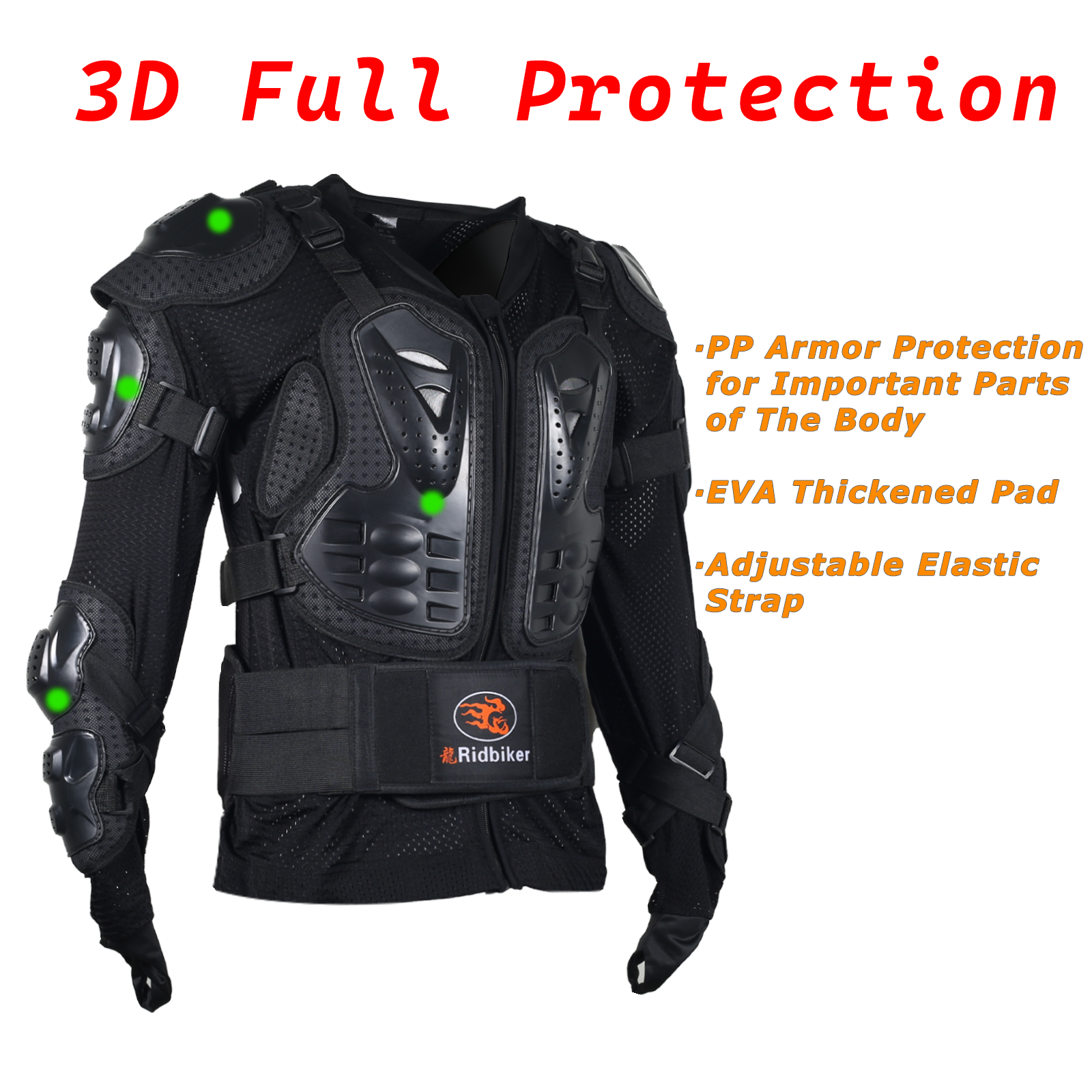 Ridbiker Motorcycle Full Body Armor Jacket