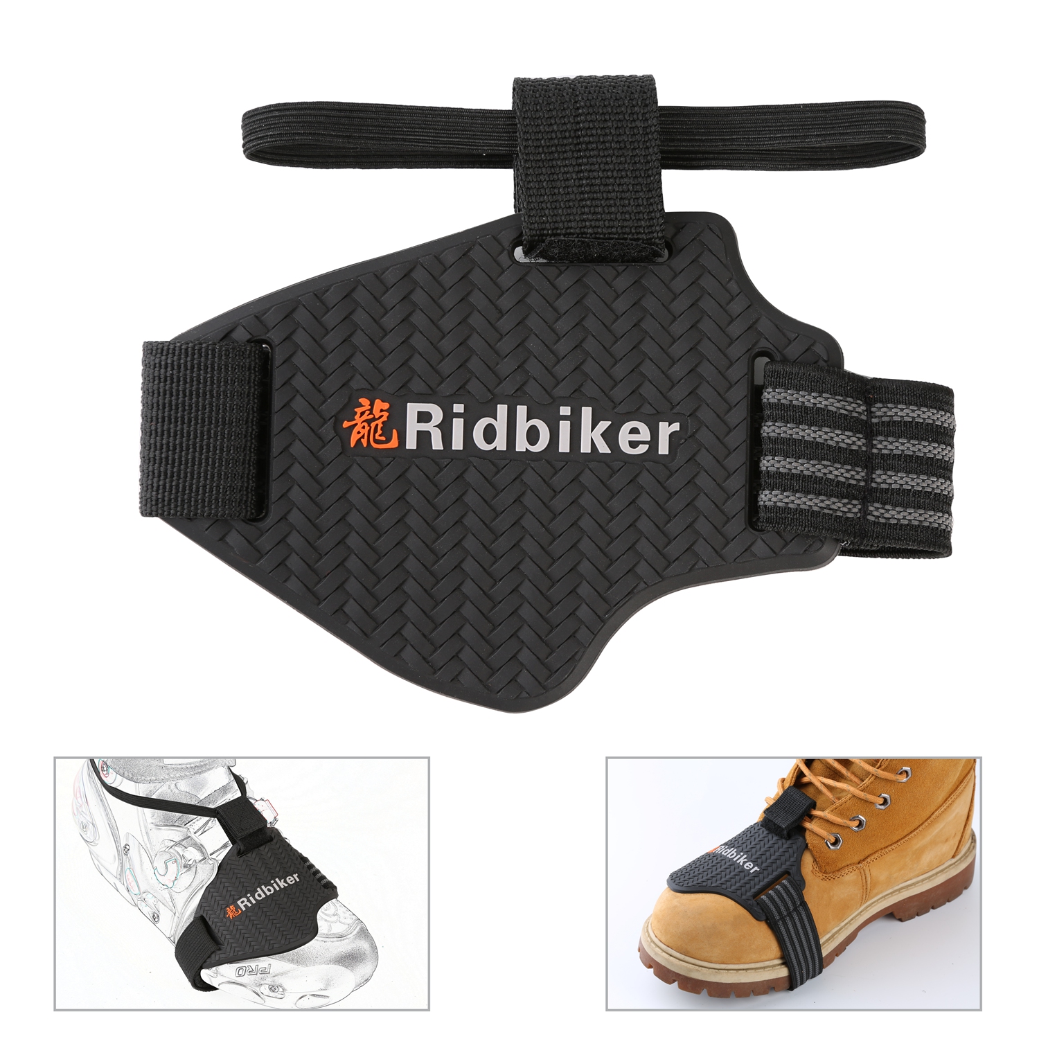 RIDBIKER Motorcycle Shoe Protector Motorbike Shift Pad Shoe Boot Cover Protective Gear Shift Cover Motorcycle Boots Protector