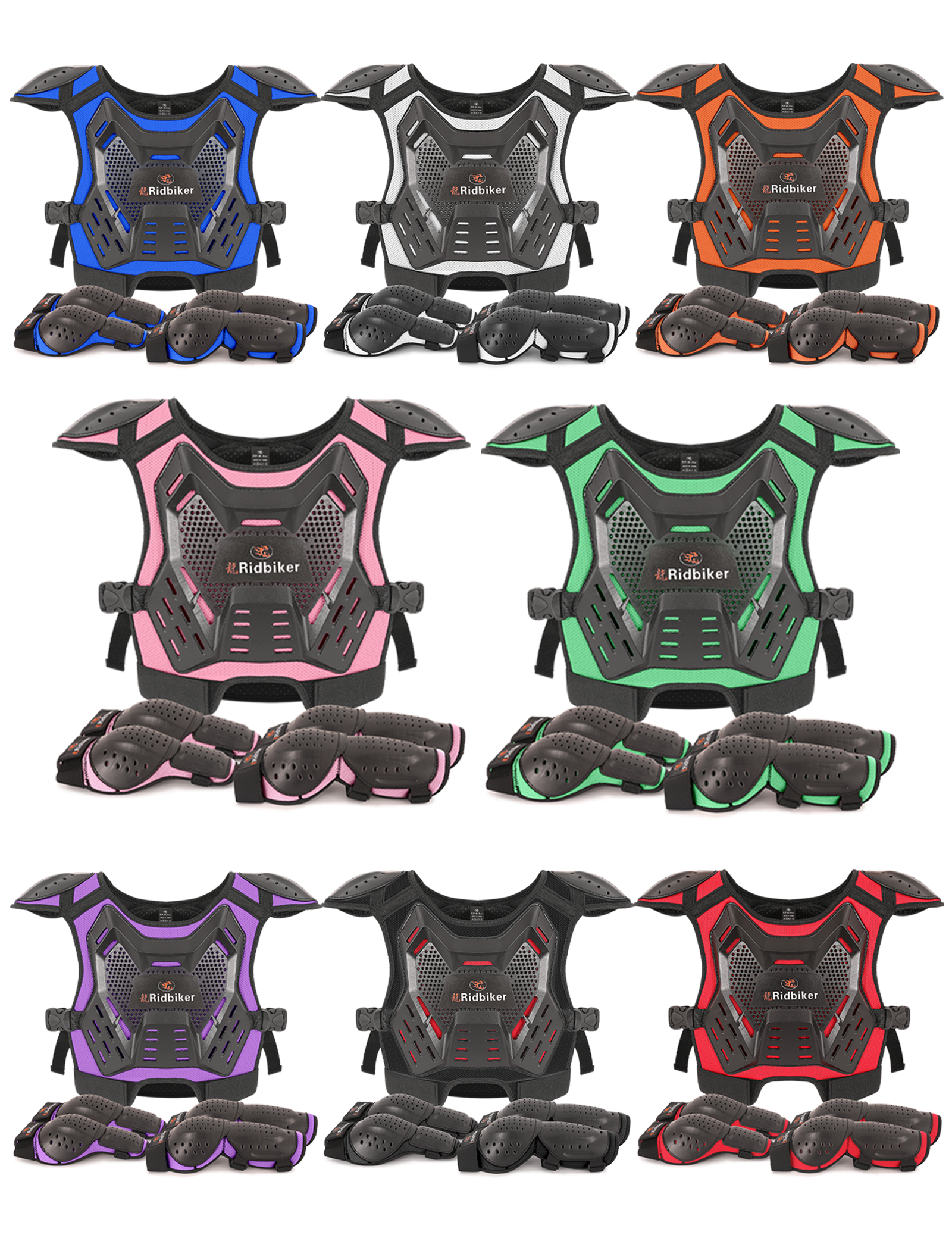 RIDBIKER Kids Dirt Bike Gear Motocross Chest Protector Motorcycle Protective Gear Armor