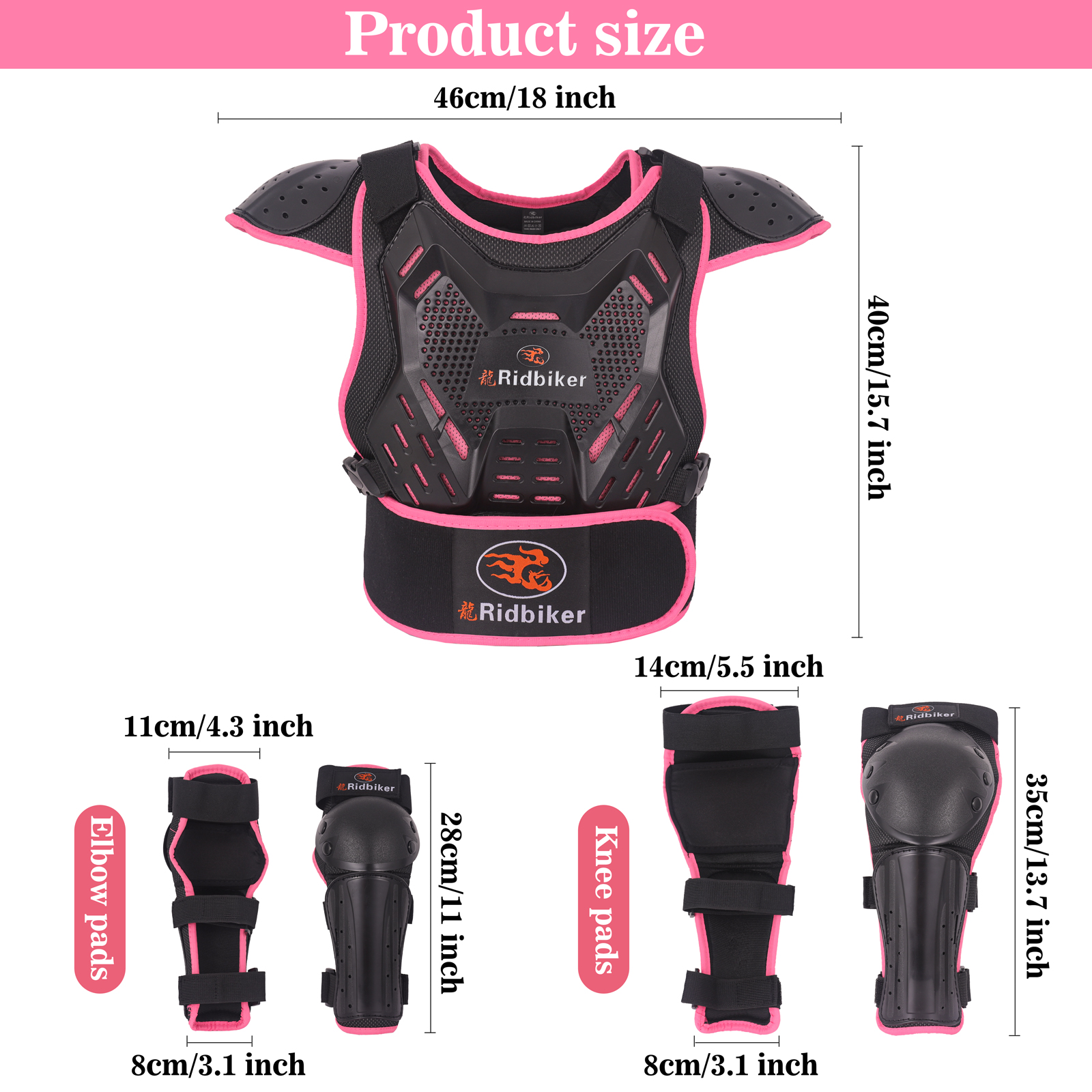 RIDBIKER Kids Dirt Bike Gear Motorcycle Armor Suit